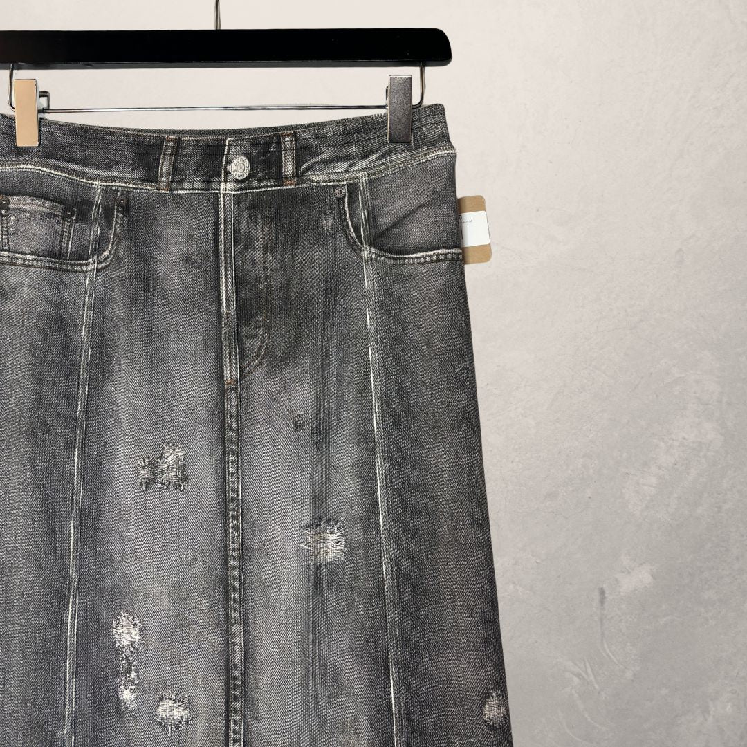 Acne Studios grey cotton skirt M