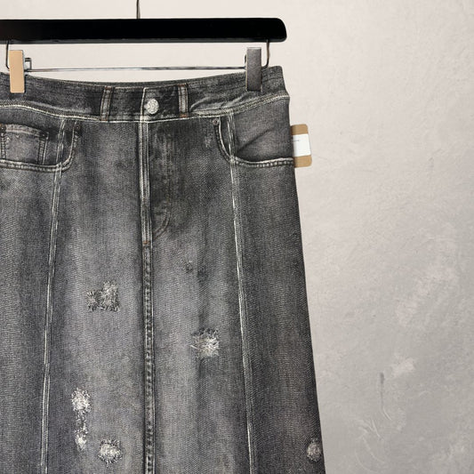 Acne Studios grey cotton skirt M