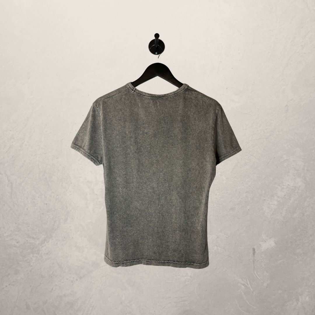 Acne Studios grey logo fitted tee L