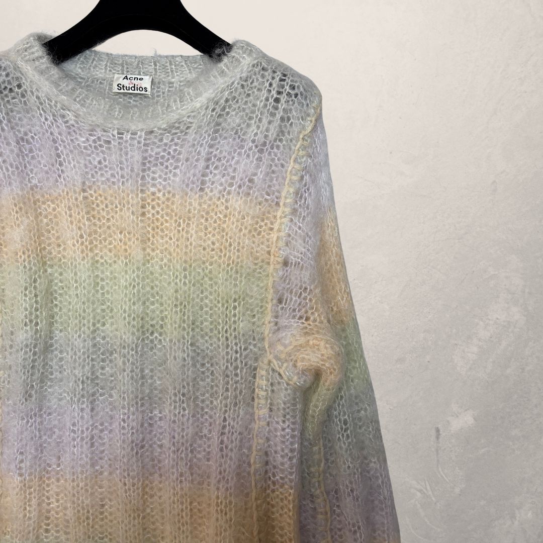 Acne Studios veelkleurige gebreide trui M/L