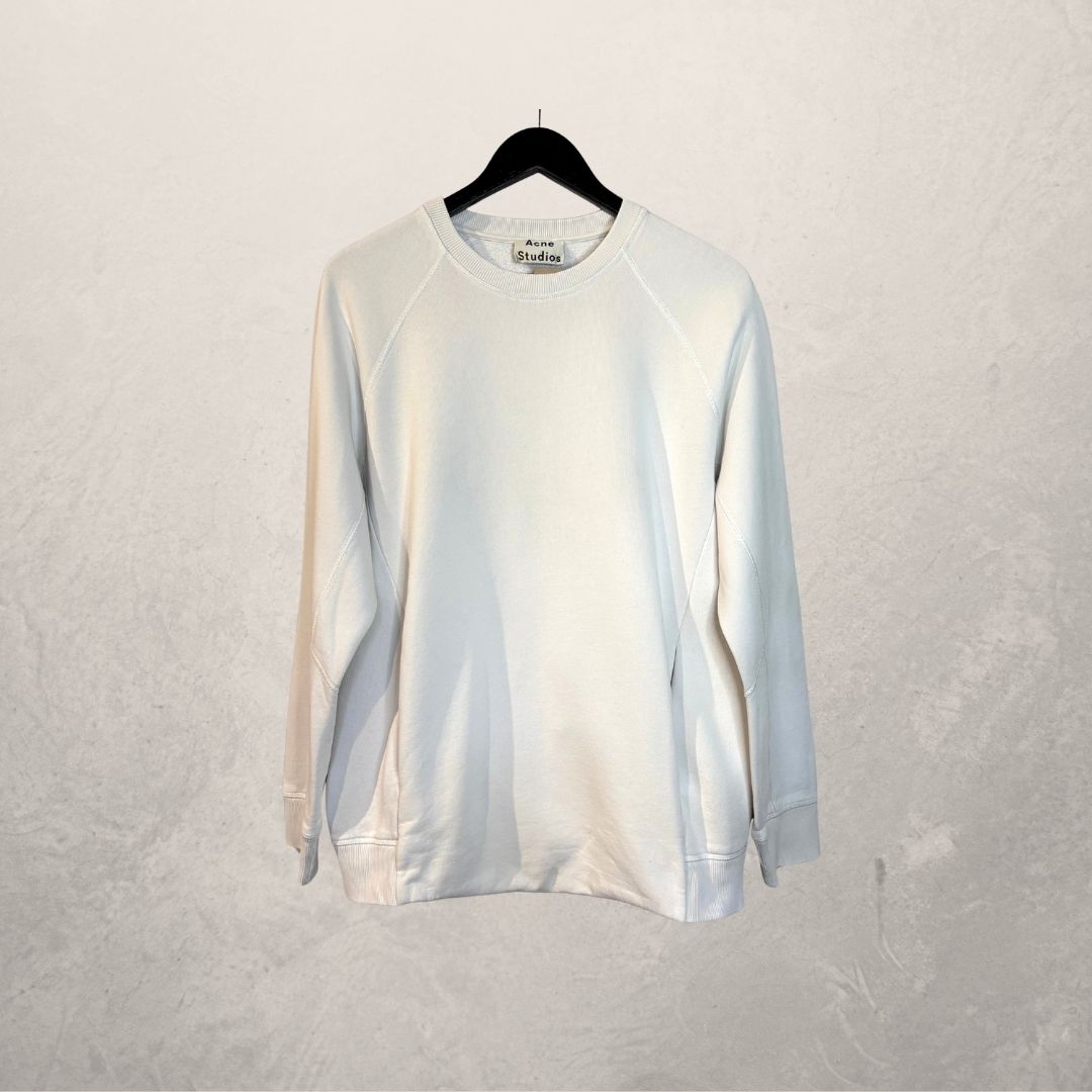 Acne Studios white fleece jumper M/L