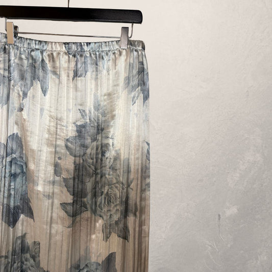 Acne Studios witte bloemen zijden rok 40