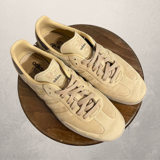 Adidas beige suede sambas 44