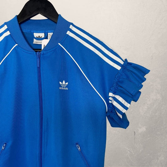 Adidas blue ruffles track jacket M - By Mees.Makes