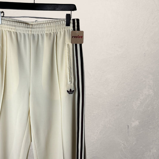 Adidas cream white/maroon originals firebird loose track pants M