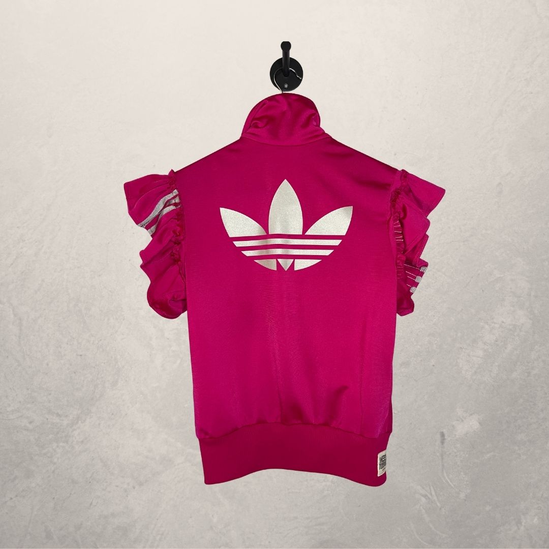 Adidas fuchsia ruffled track jacket S/M - By Mees.Makes