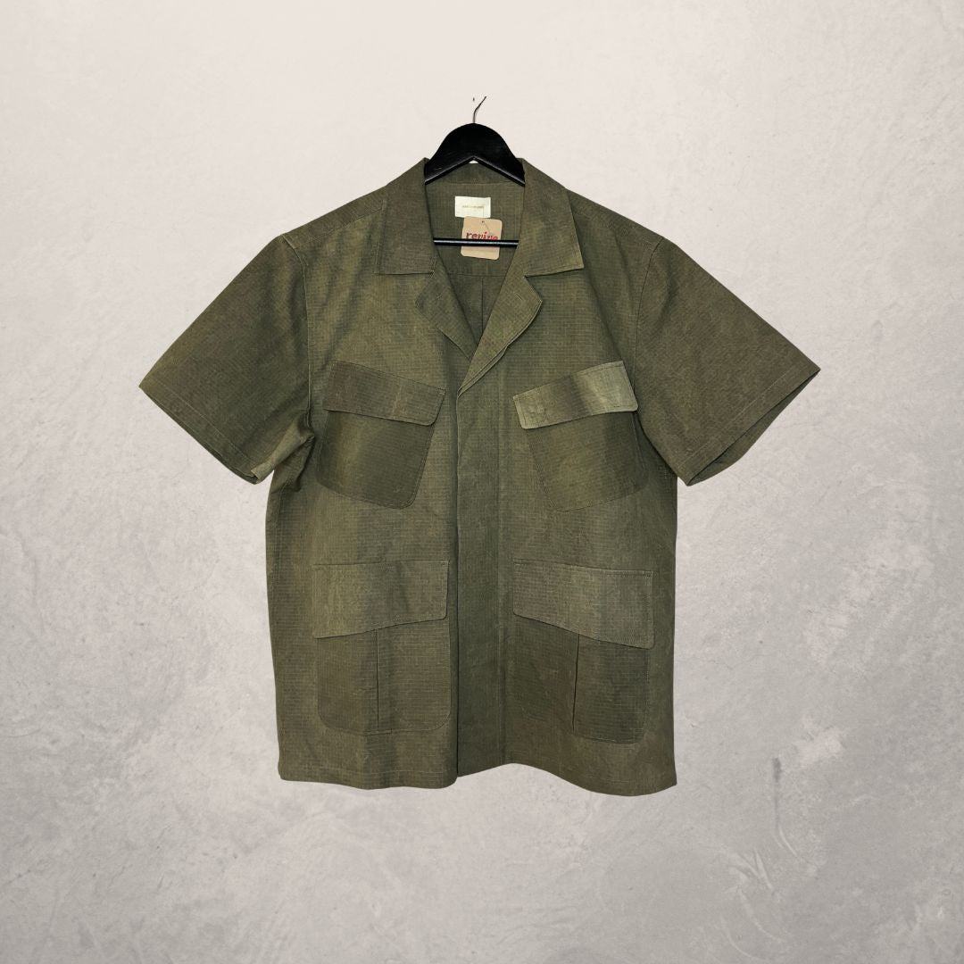 Aime Leon Dore khaki coated cargo shirt XL