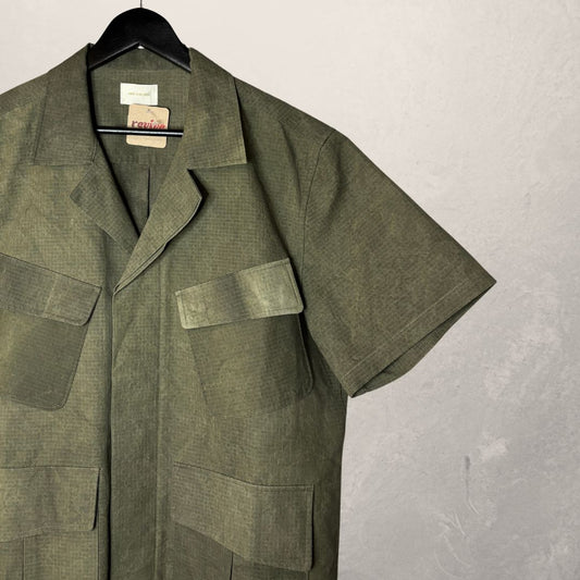 Aime Leon Dore khaki coated cargo shirt XL