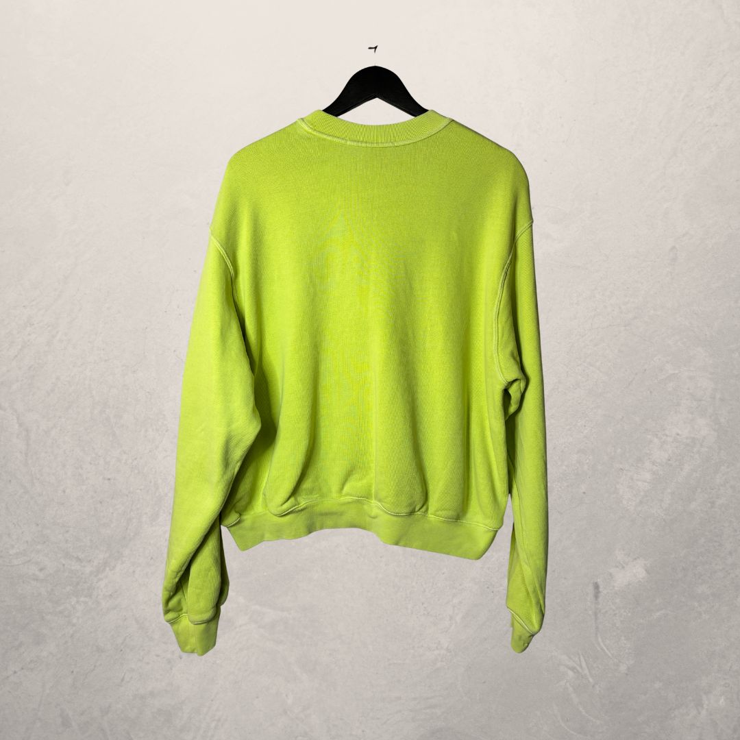 Alexander Wang fluorescent green 100% cotton pullover M