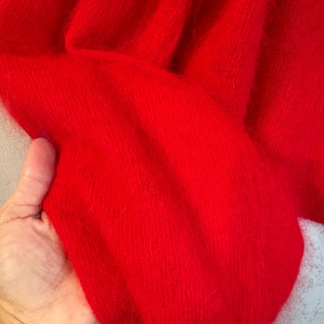 American Vintage red angora jumper XS/S