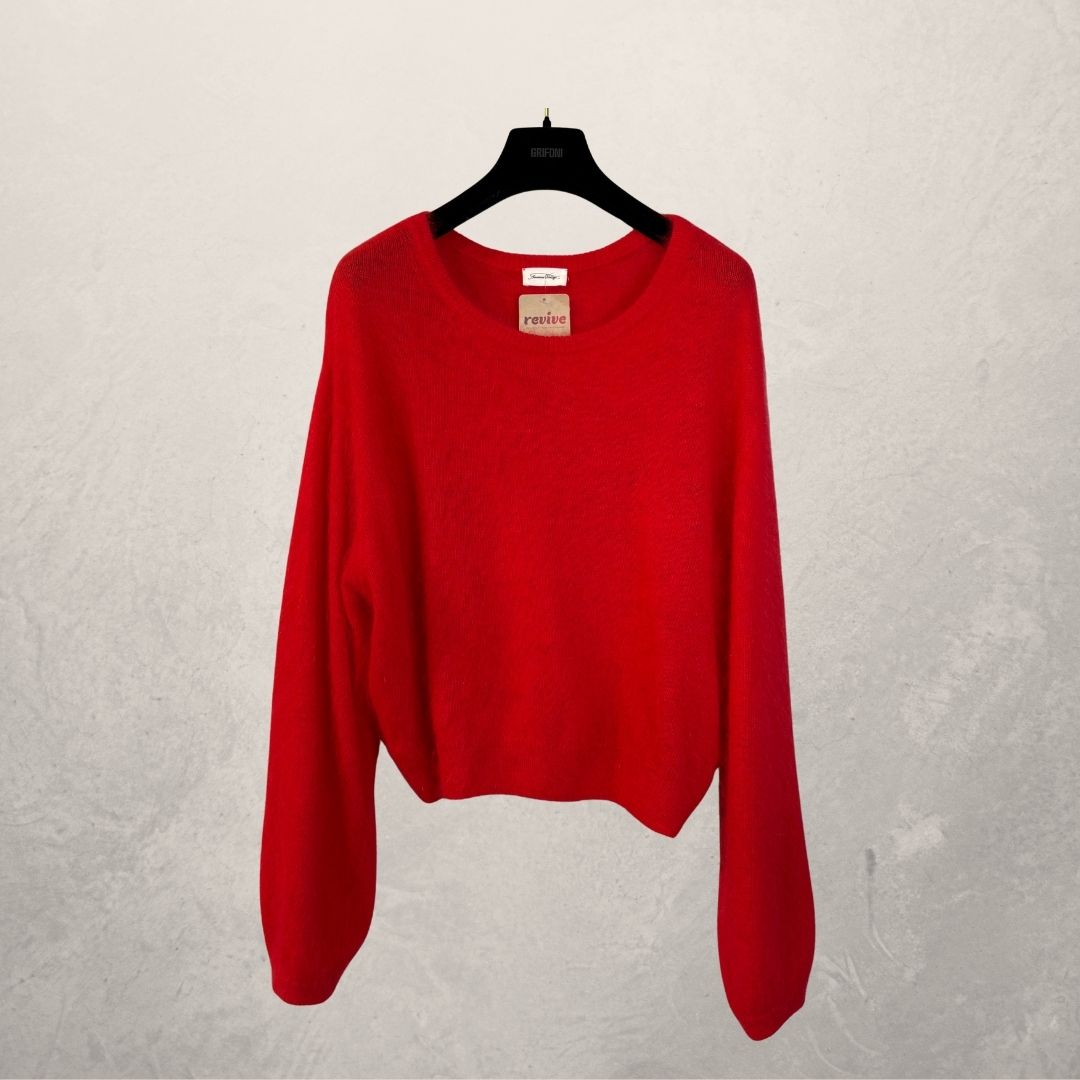 American Vintage red angora jumper XS/S