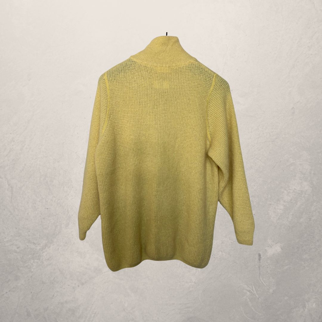 American vintage yellow wool jumper S/M