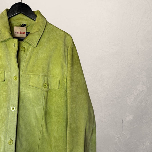 Arizona green suede shirt jacket 44