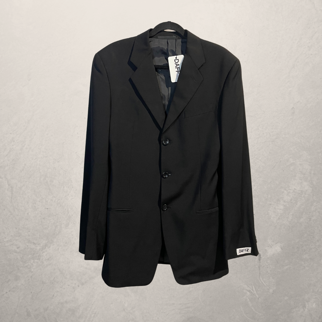 Armani black tailored 100% wool blazer OS - by @DAFFZTheLabel