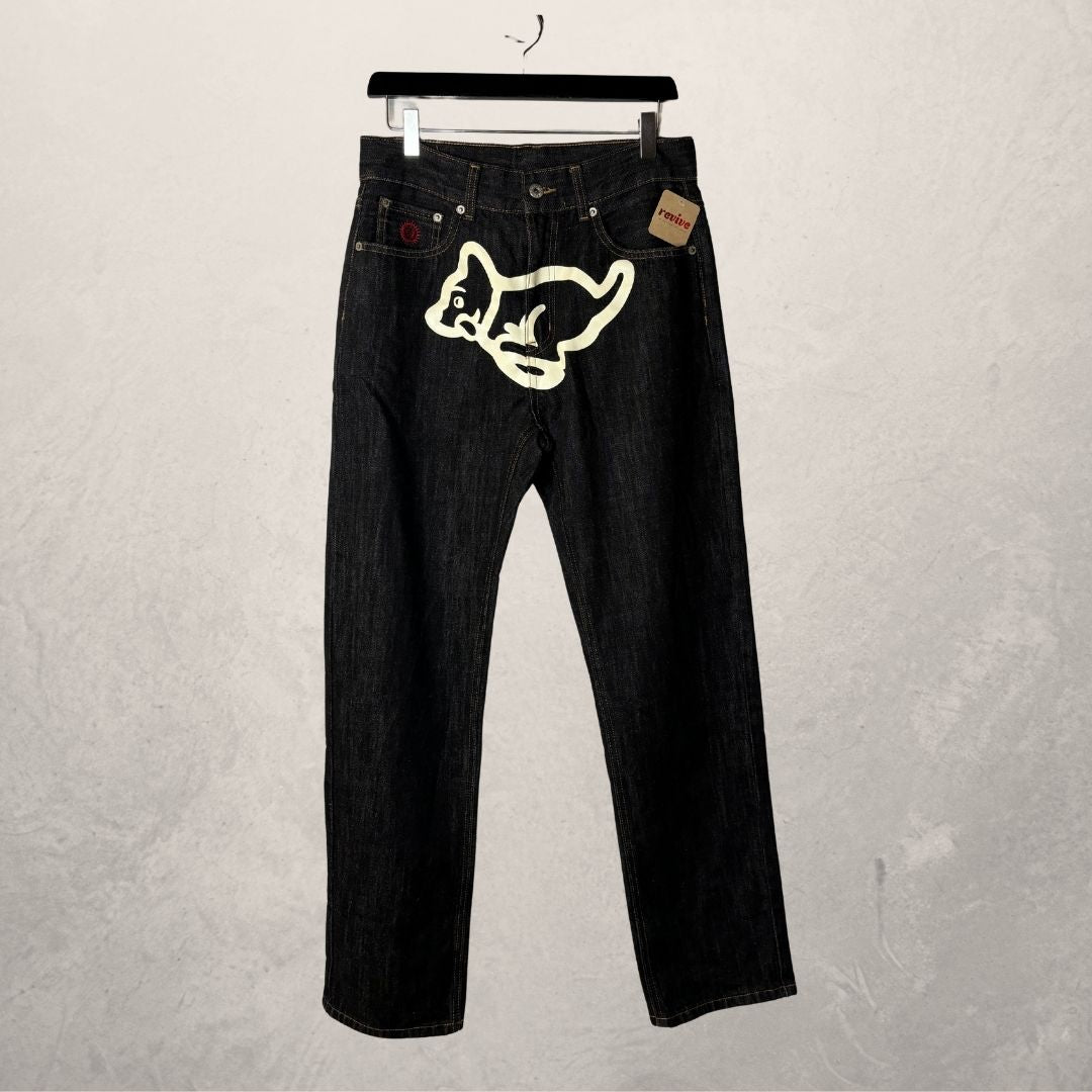 BBC Ice Cream dark blue 'puppy' jeans 30x32