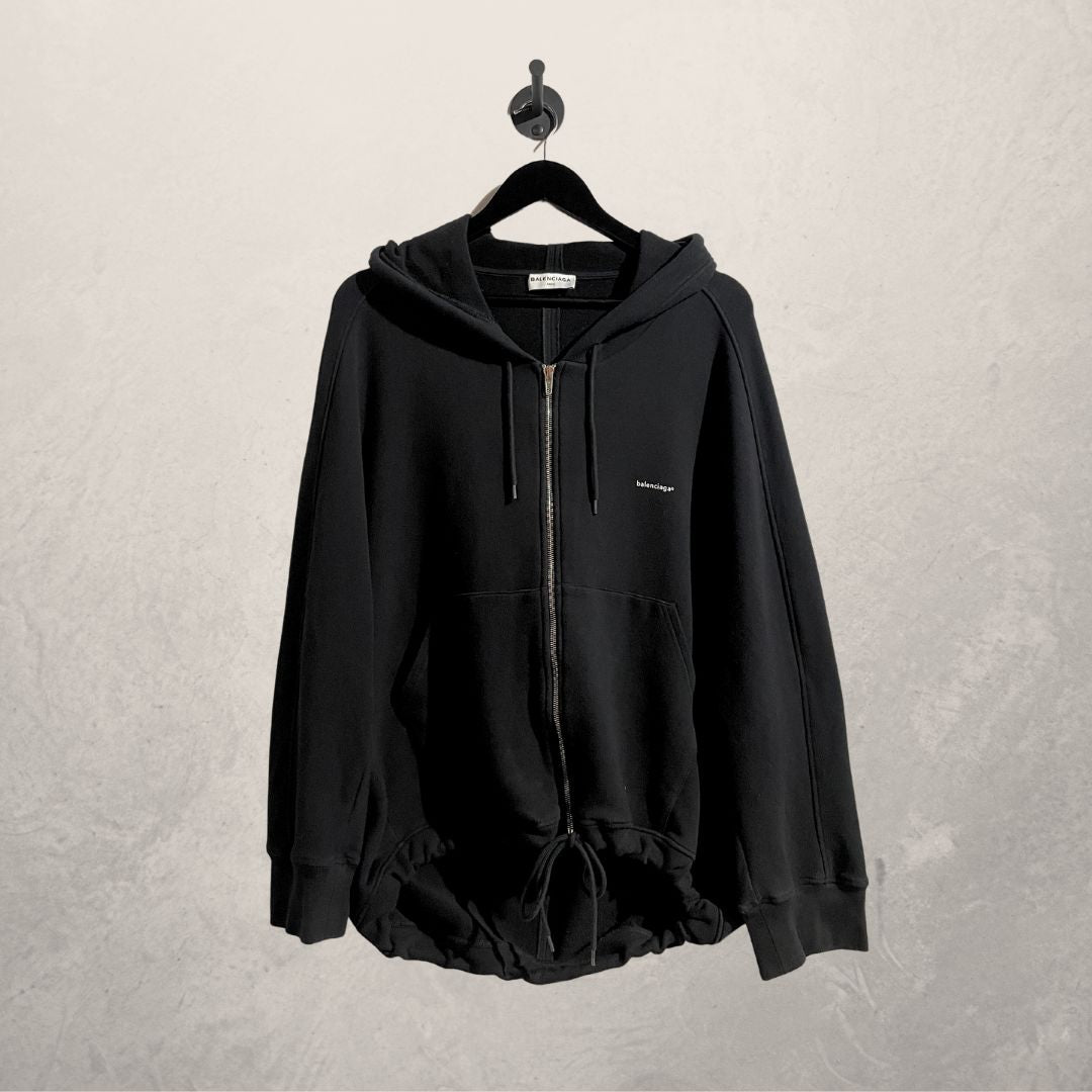 Balenciaga zwarte hoodie met rits S