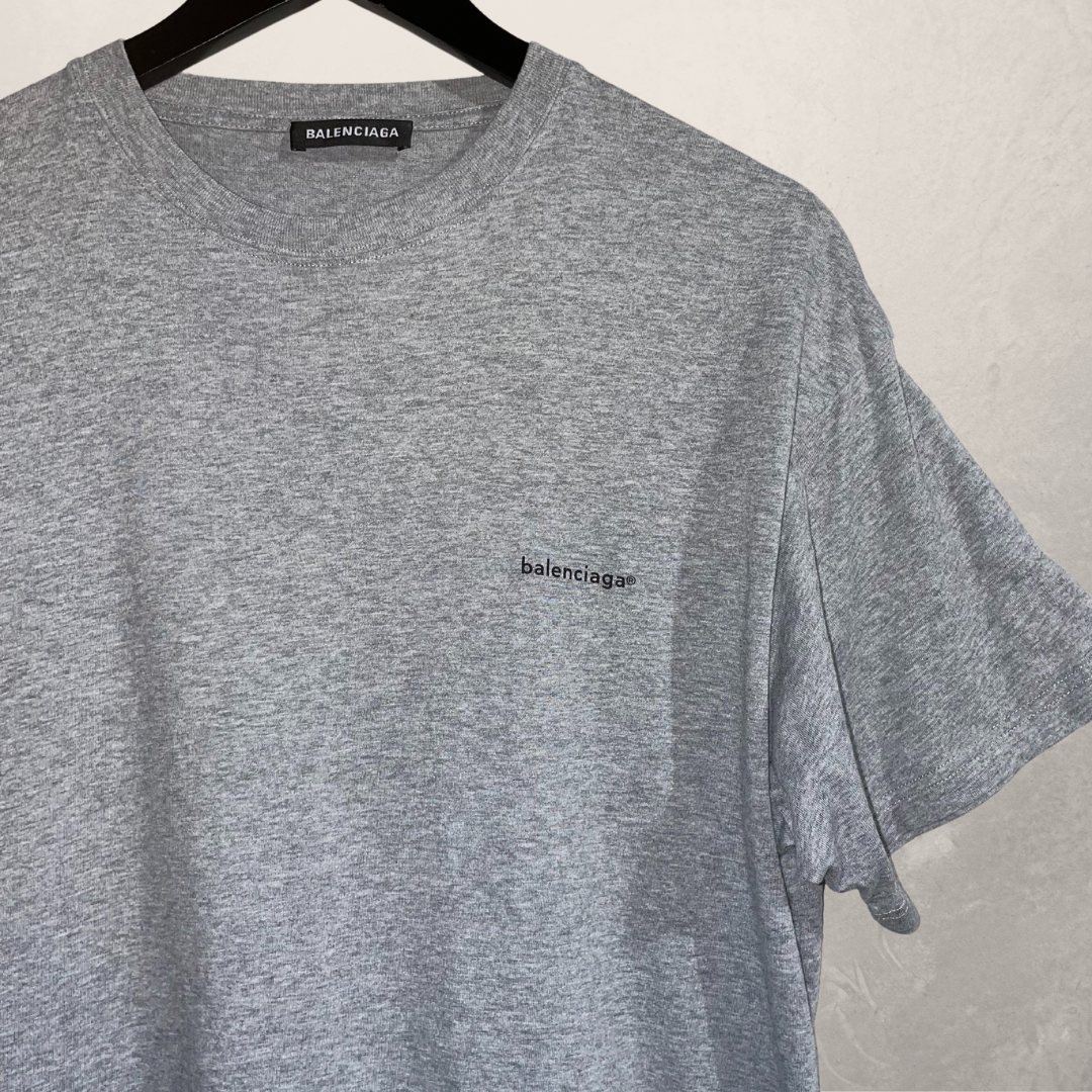 Balenciaga grijs gemêleerd t-shirt S/M