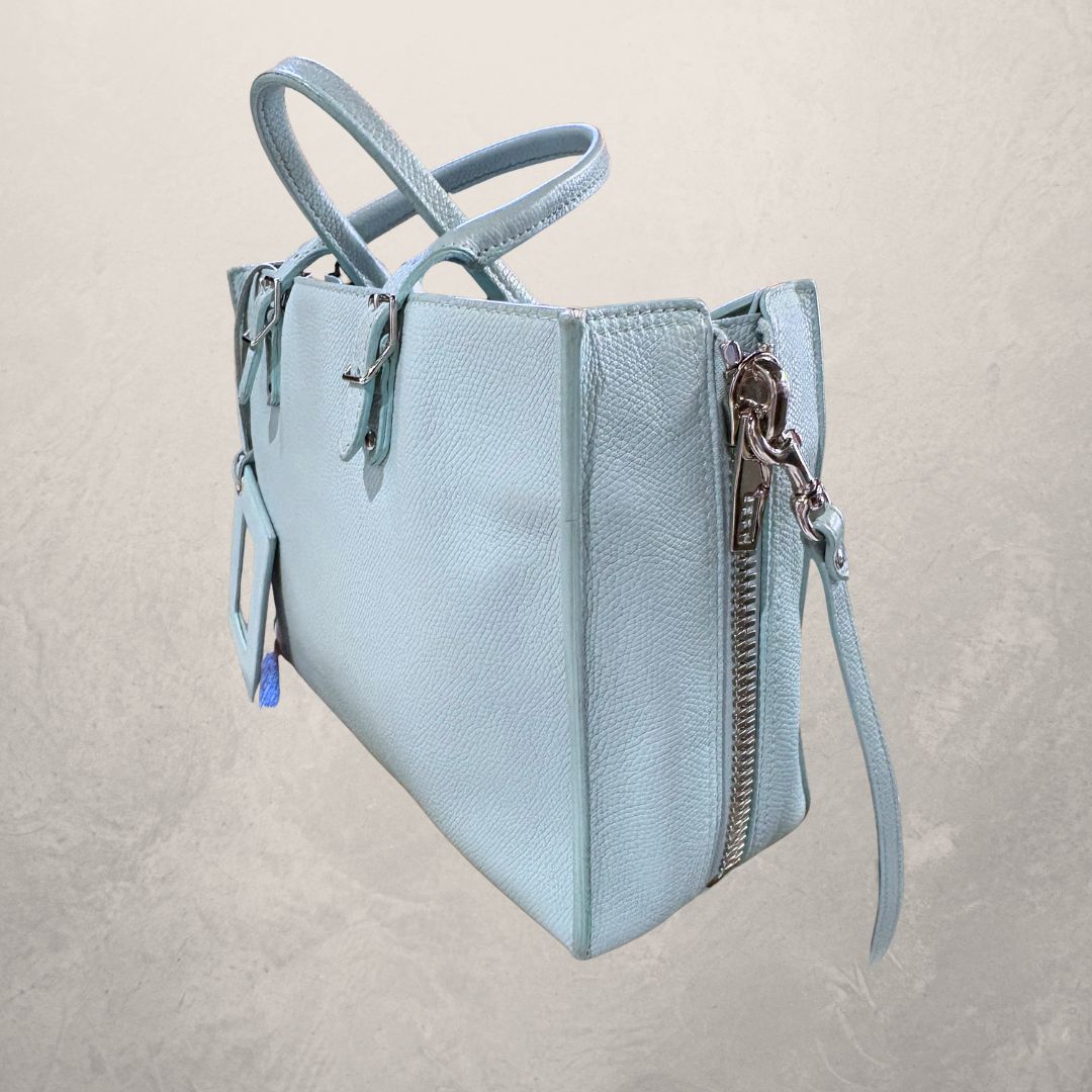 Balenciaga lightblue Papier A6 handbag - Romae Studios