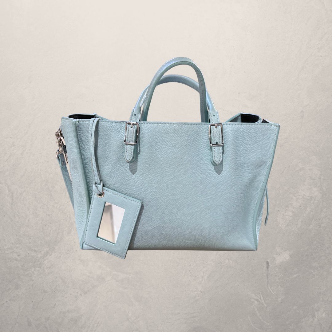 Balenciaga lightblue Papier A6 handbag - Romae Studios