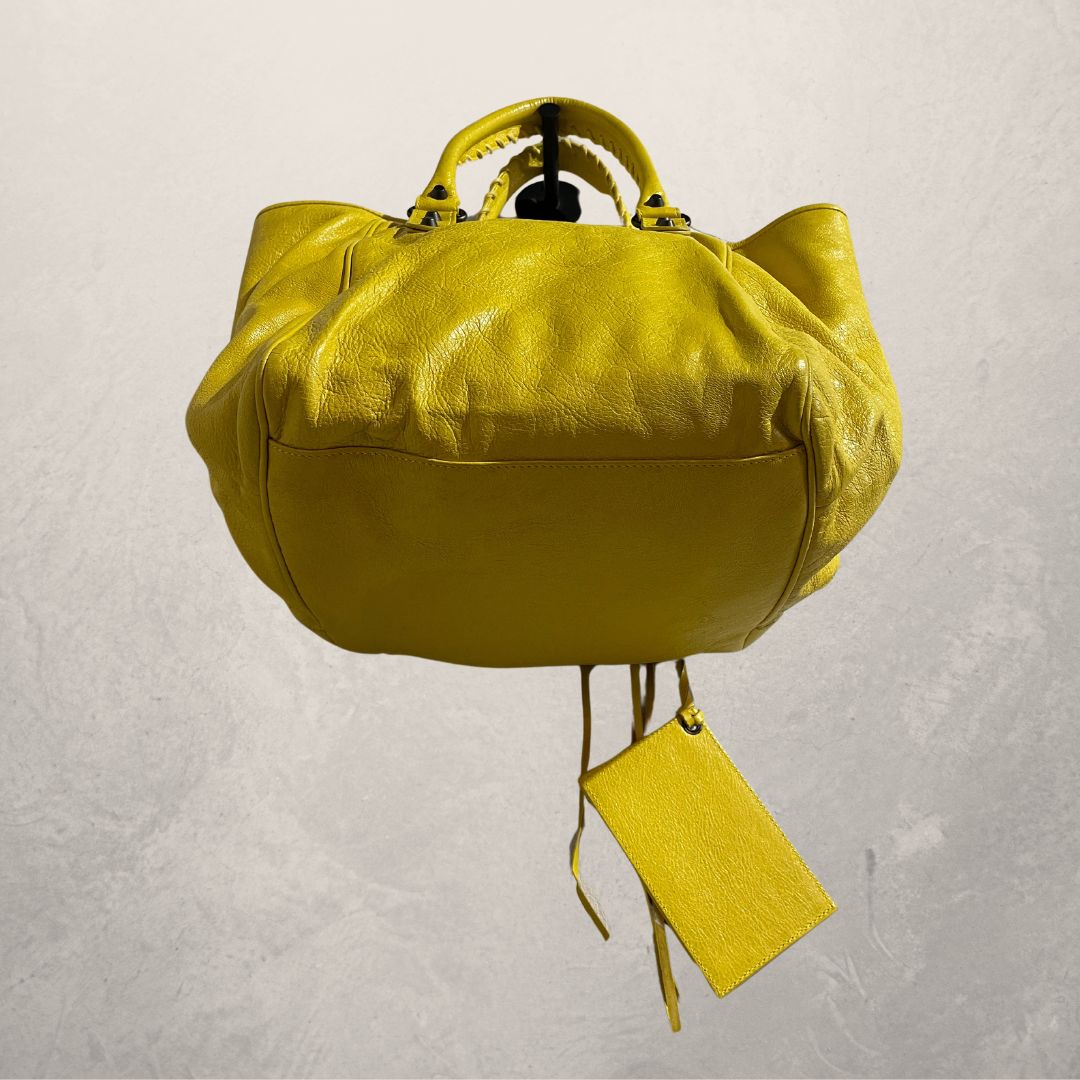 Balenciaga yellow town bag 27cm x 34cm