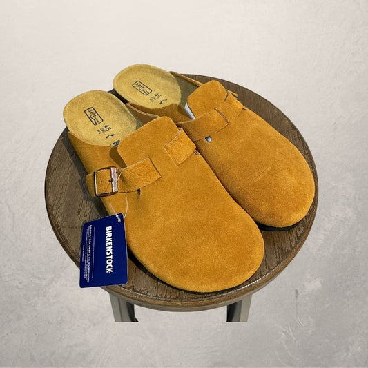 Birkenstock camel suède instappers 44/45