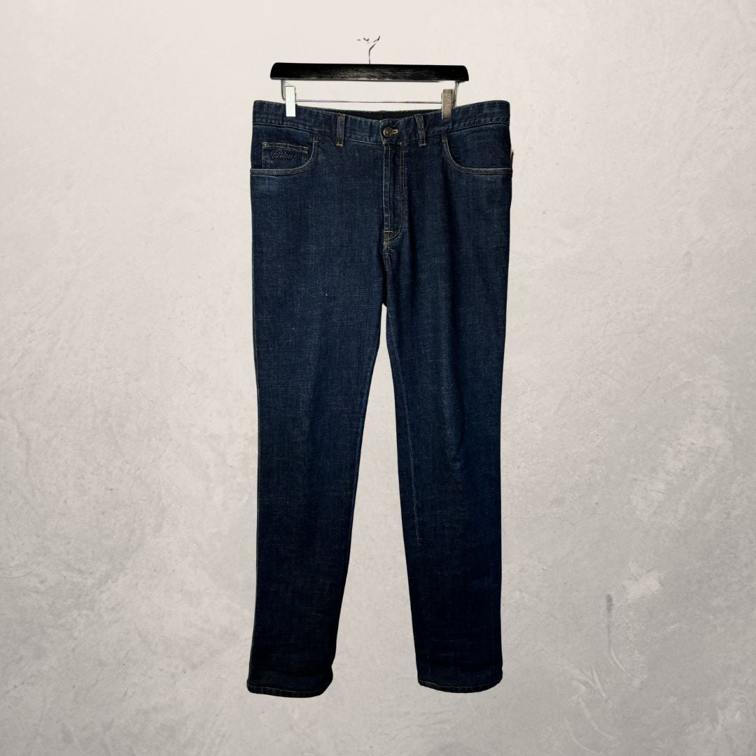 Brioni dark blue Chamonix Comfort fit denim pants 36 (xl)