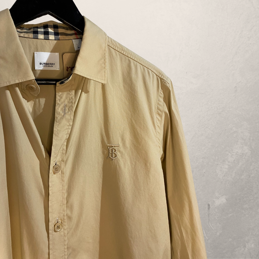 Burberry beige cotton shirt M