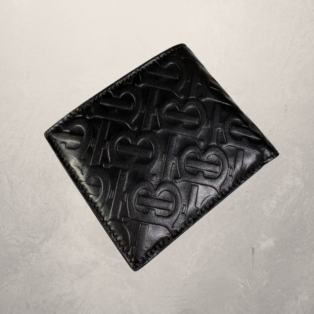 Burberry black leather wallet