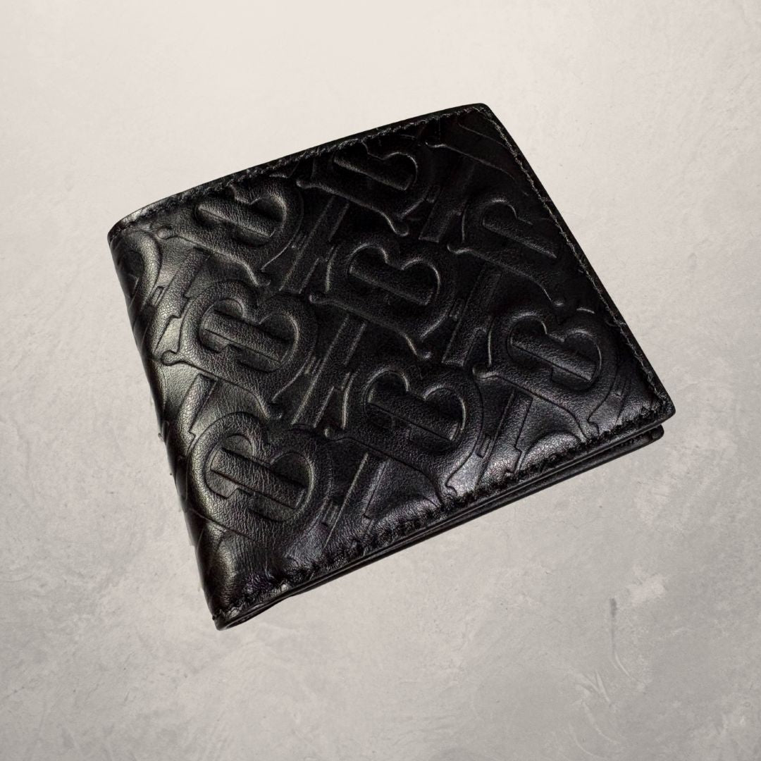 Burberry black leather wallet
