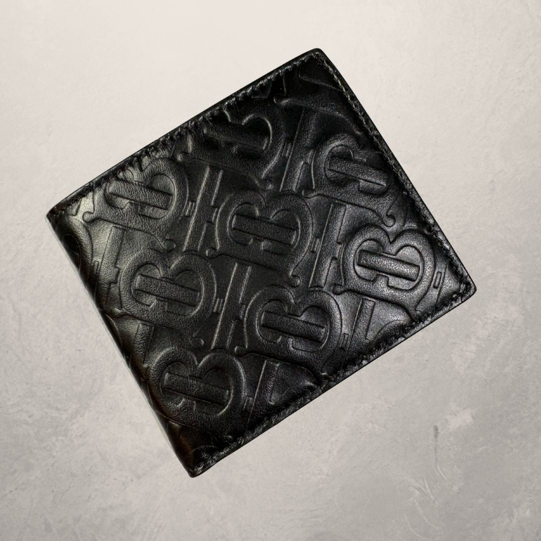 Burberry black leather wallet