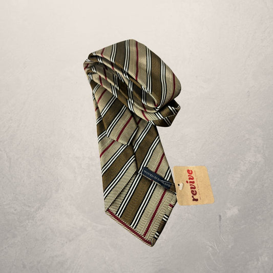 Burberry classic striped pattern london tie OS