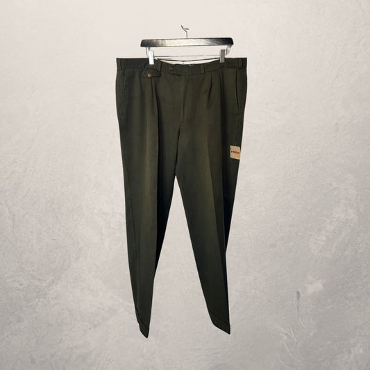 Burberry dark green trousers XXL