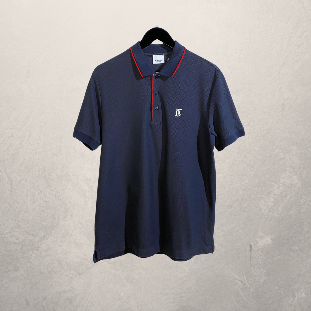 Burberry navy polo shirt M