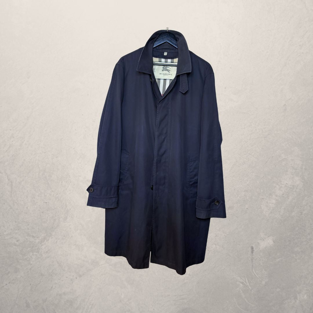 Burberry navy trenchcoat XL