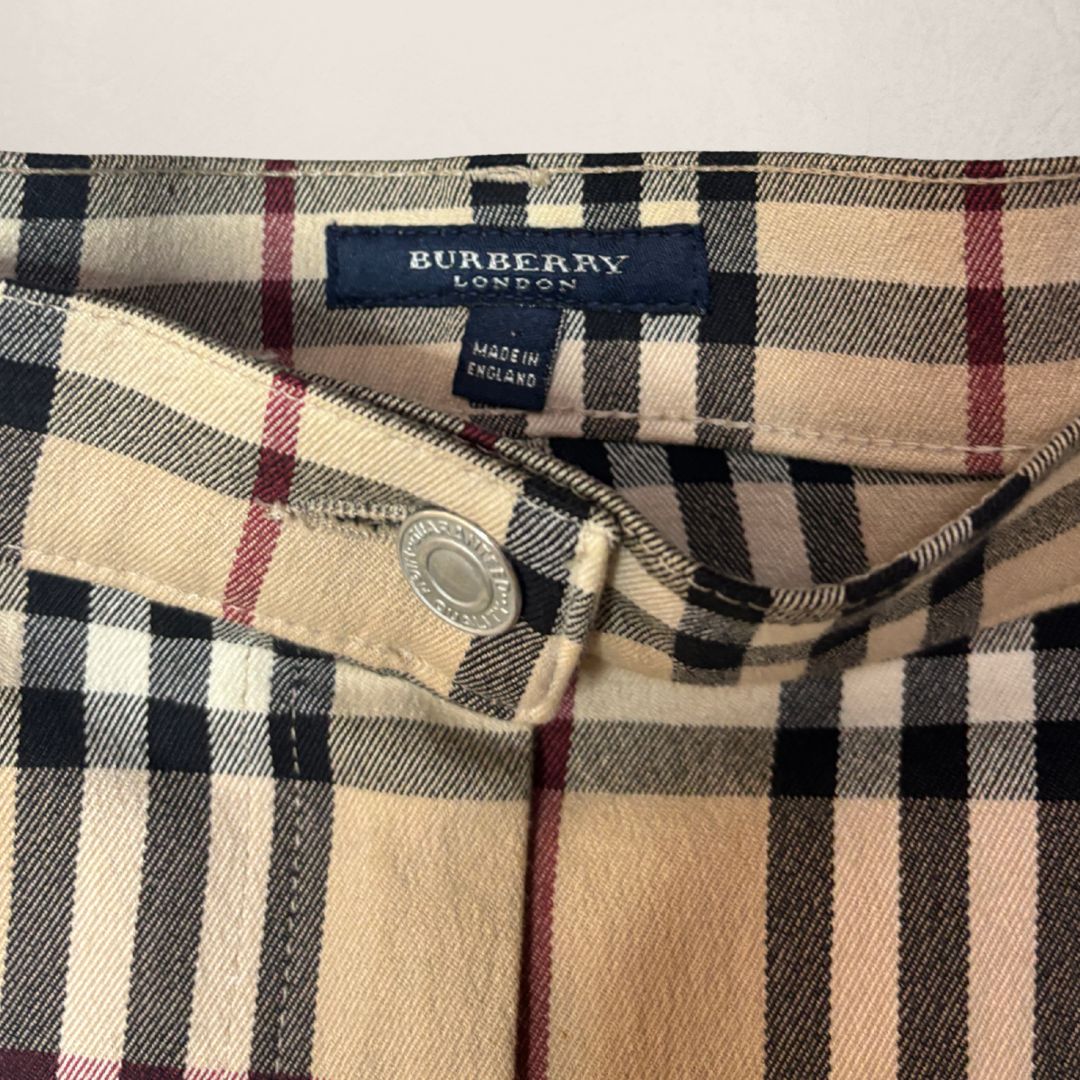 Burberry nova check cotton mini skirt M