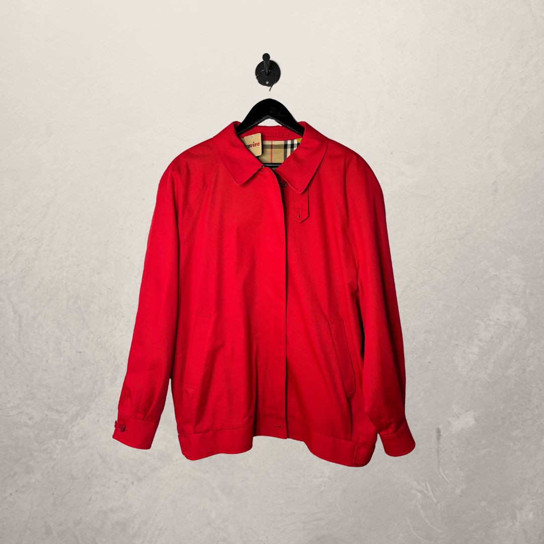 Burberry rood kort jasje M/L