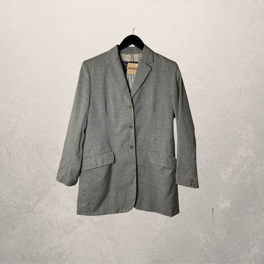 Burberrys grey fitted blazer S