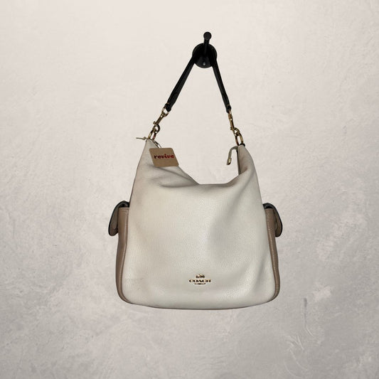 COACH Beige/Black Pennie Shoulder Bag
