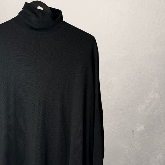 COS zwarte coltrui van 100% wol, maat S