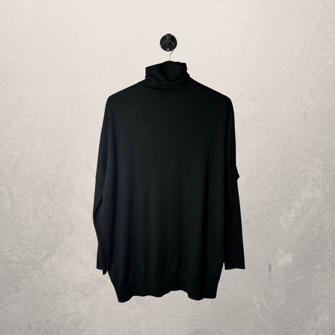 COS zwarte coltrui van 100% wol, maat S