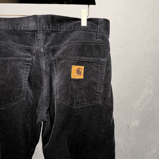 Carhartt WIP zwarte corduroy broek 33 x 32