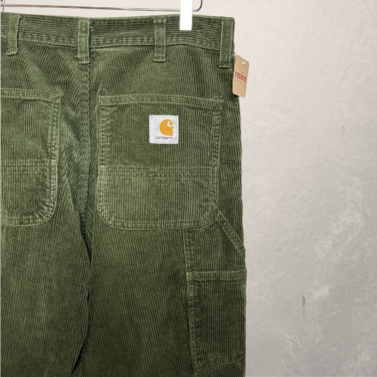 Carhartt WIP groene corduroy cargobroek 30 x 32