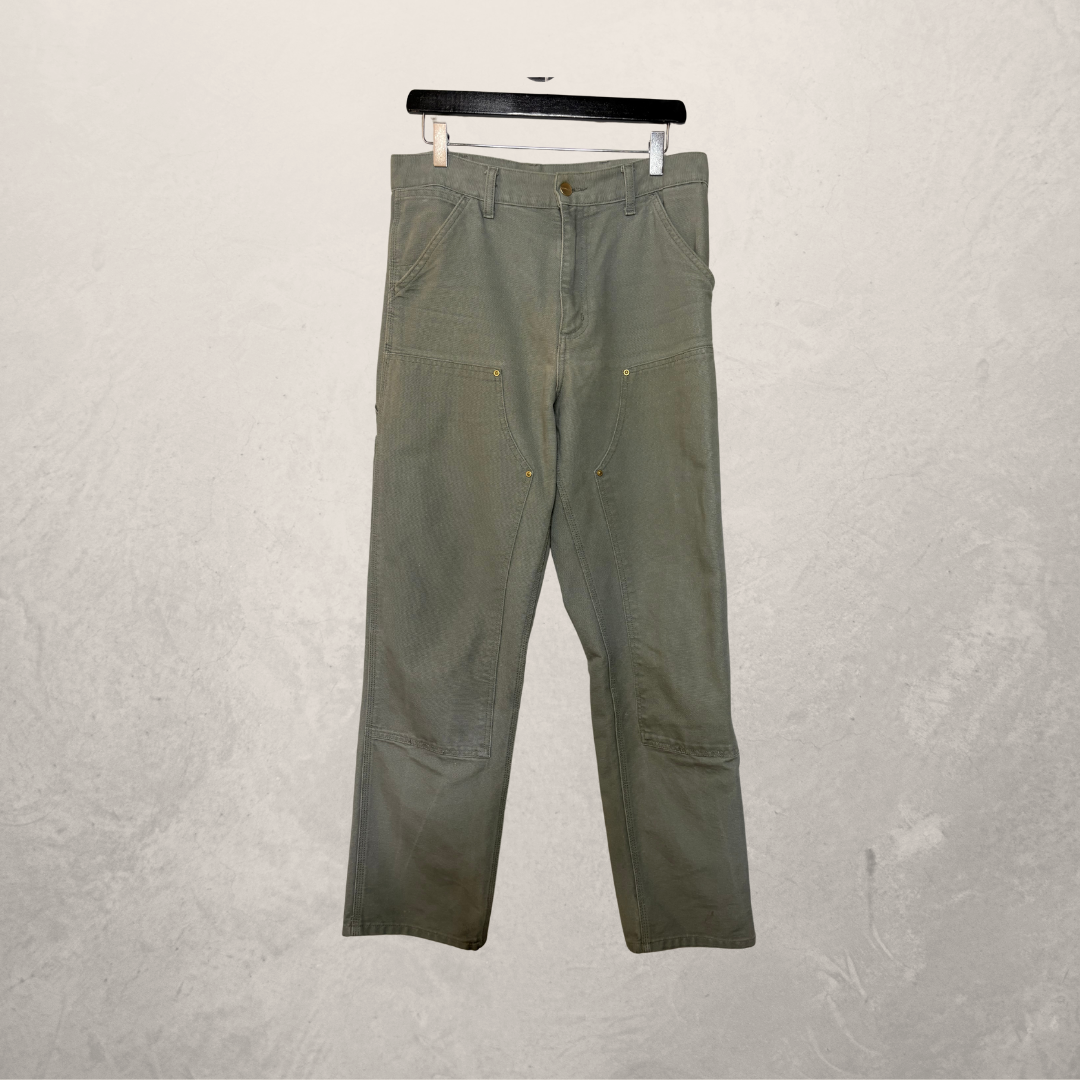 Carhartt WIP grijs/groene cargobroek 29x32