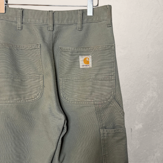 Carhartt WIP grijs/groene cargobroek 29x32