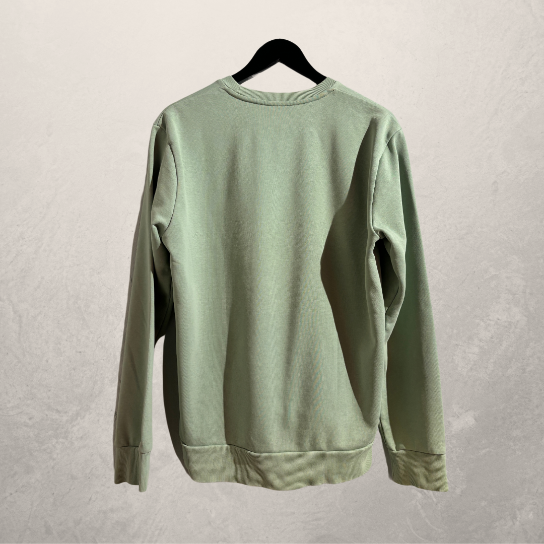 Carhartt WIP zeegroen fleece trui M