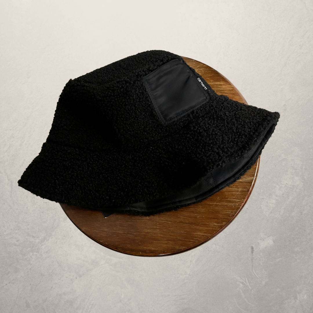 Carhartt WIP zwarte omkeerbare bucket hat SM