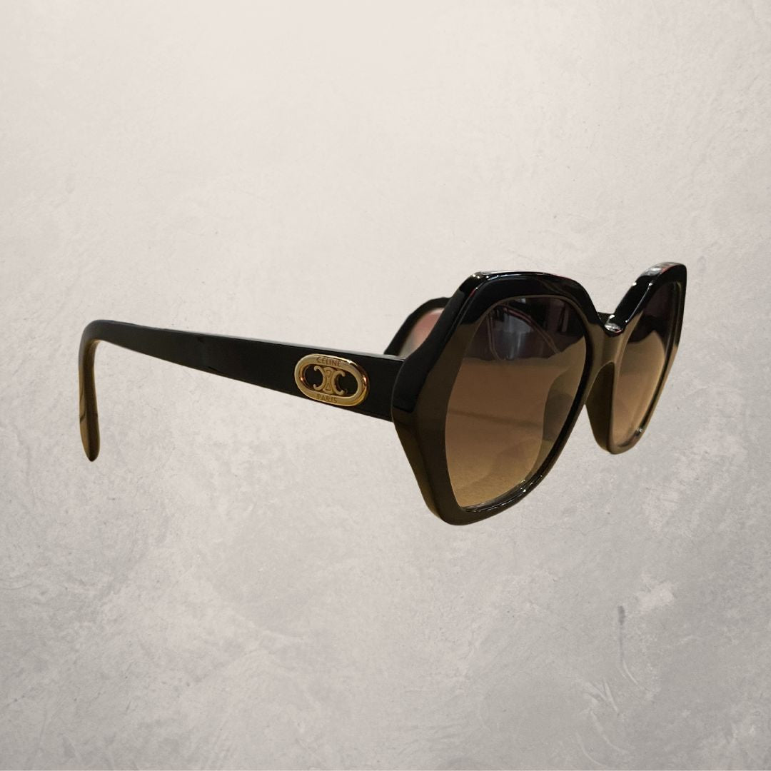 Celine black & gold triomphe sunglasses