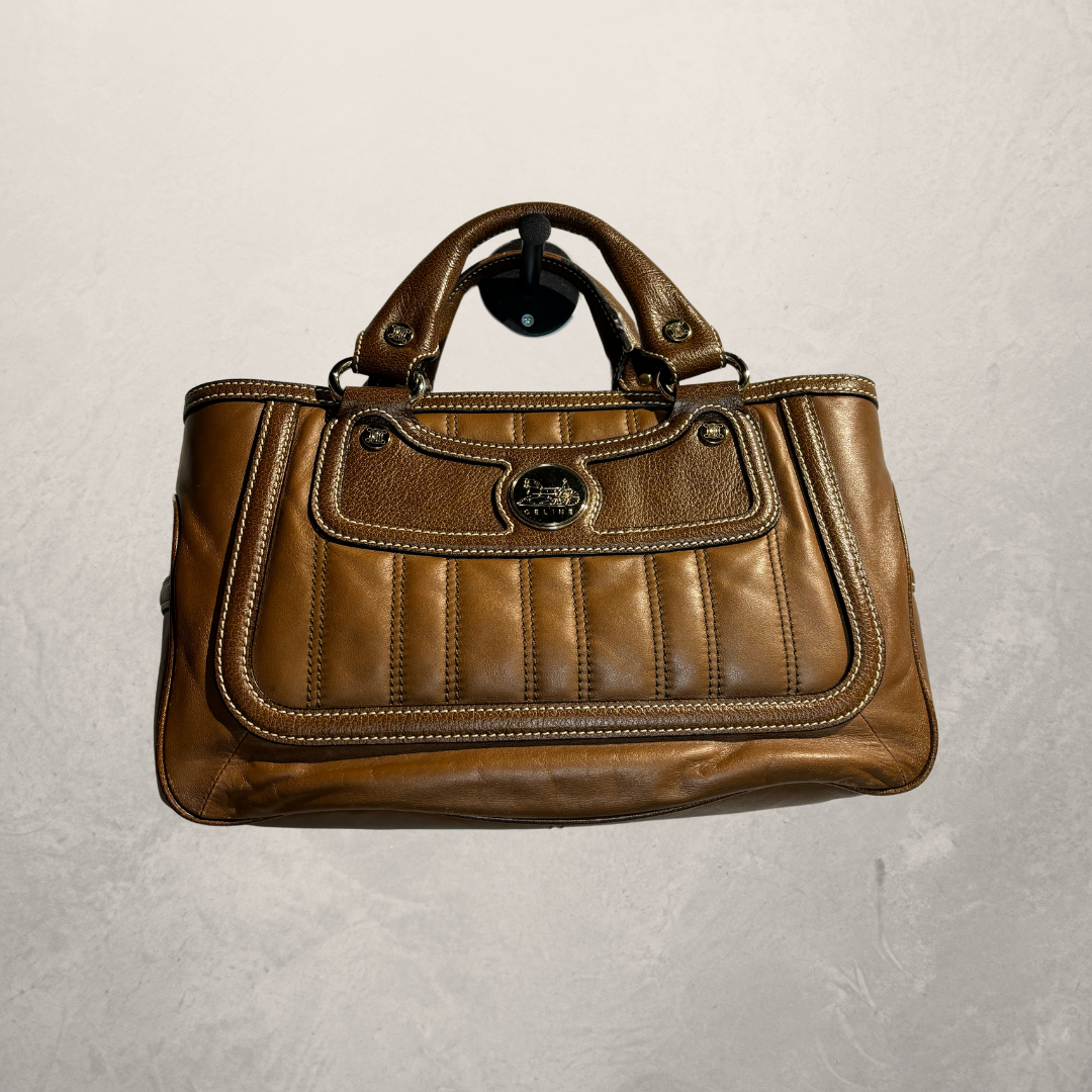 Céline brown leather handbag medium - by RomaeStudios