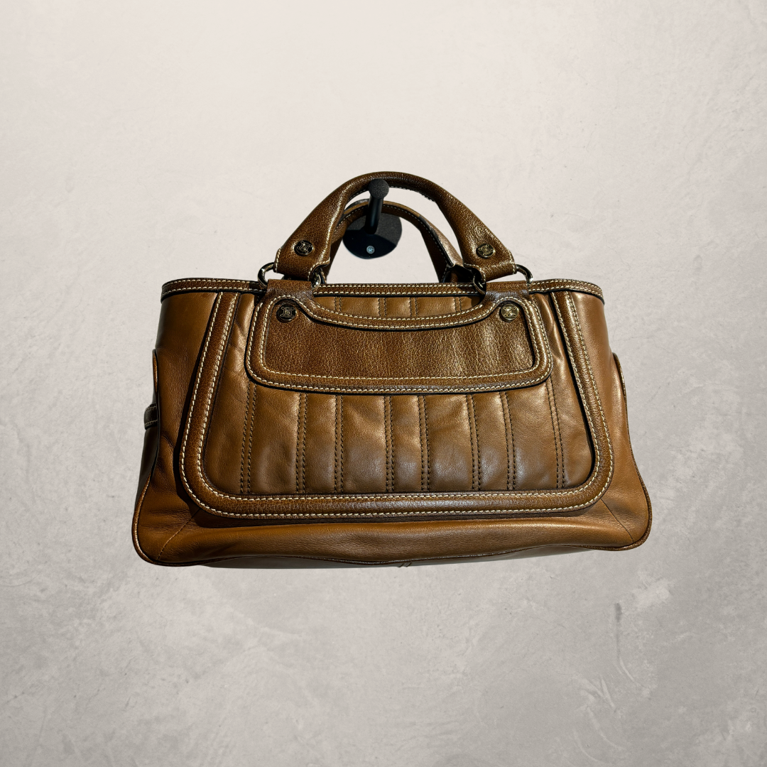 Céline brown leather handbag medium - by RomaeStudios