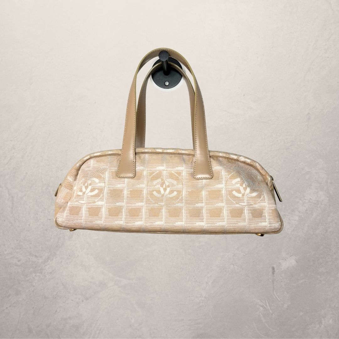 Chanel beige pink monogram bag